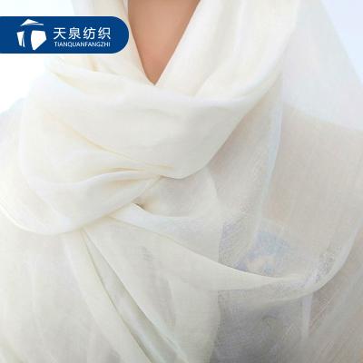 China Wholesale Light Weight Chiffon Scarf Voile Polyester Scarf Breathable 100% Fabric Anti-Static for sale