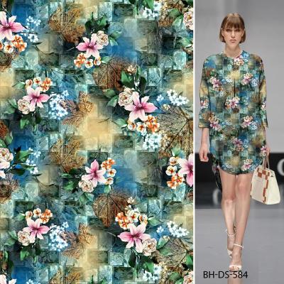 China Stain Resistant Rayon Fabric Digital Printed Rayon Digital Printing Fabric Fashion Stylish for sale