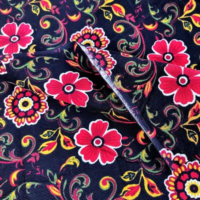 China Double Faced Stripe Style Cotton Fabric Corduroy Fabric For Garment And Home Textile for sale