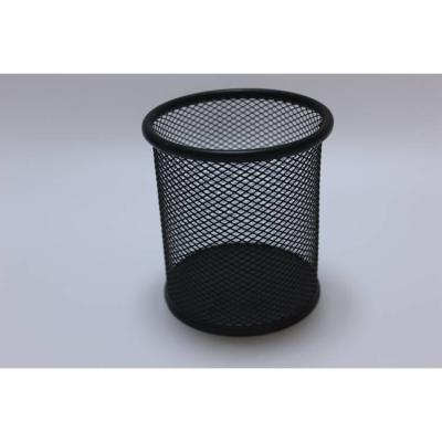 China Hot Selling Iron and Wire Mesh Metal Round Stationary Business Pen Holder New Home Product for sale