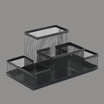 China Mesh Office Organizers Storage Box Stationery Home Office Supplies For Women for sale