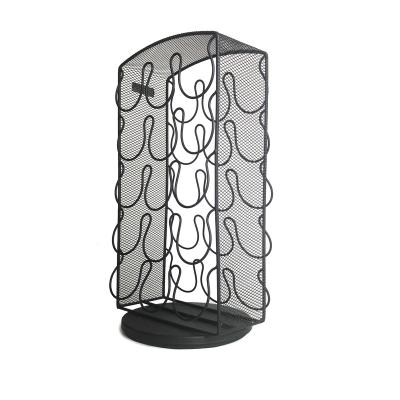 China Home Office Storage Coffee Capsule Holder Metal Grid Coffee Capsule Display Stand for sale