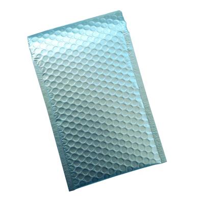 China China Recyclable Online Shopping Custom Wraps Ice Blue Metallic Bubble Mailer Mailing Bags For Packing for sale