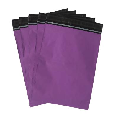 China Wholesale Custom Mailing Teardrop Poly Mailer And Water Resistant Purple Polyethylene Plastic Messenger Clothes Bag for sale