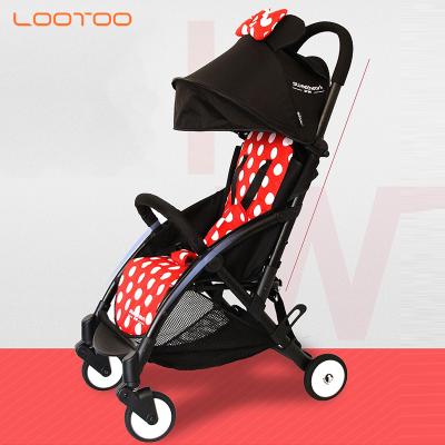 China Lightweight Eco-Friendly Foldable Baby Stroller Easy Folding Portable 4 Wheel Stroller For Kids/Kids Stroller Safety Baby for sale