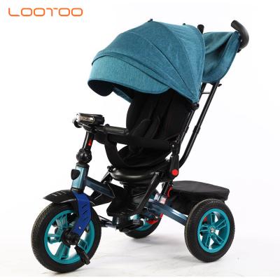 China LED headlights 18 month 3 wheel children walker tricycle/steel frame baby tricycle/baby tricycle material models 2021 new for sale