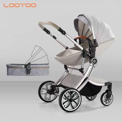 China With car seat new style simple aluminum high seat puch chair foldable lightweight ultra light baby stroller for sale