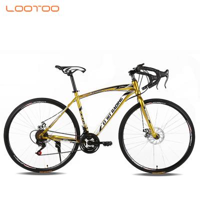 China Ride road bikes OEM clutch alloy 54cm carbon frameset full wheelset 700c sepeda road bike bicycle cycle roadbike 2021 with disc brake for sale