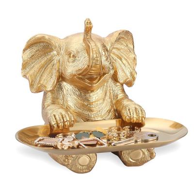 China Folk Art Home Office Decor Best Mom Teachers Care Friends Wife Sister Gift Lucky Wealth Statue Resin Elephant figurines for sale