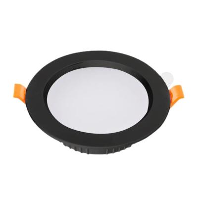 China Ultra-thin three-color 3.5 inch 9W home shopping downlight black and white thin round mall downlight ultra-thin enclosed downlight for sale