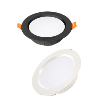 China CE ROHS 4 Inch 12W Home Shopping Mall Ultra Thin Ultra Thin Black And White Round Downlight for sale