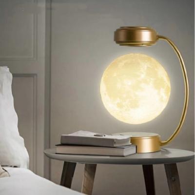 China Magnetic Levitation Maglev LED Night Light Moon Light Home Bedroom Creative Moon Light for sale