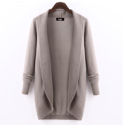 China New Arrival Loose Long Sleeve Lotus Neck Wrap Sweater Womens Casual Thick Cardigans Abaya Anti-pilling Long Sleeve for sale