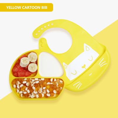 China Modern Children's Feeding Products Plate Straw Tableware Set Baby Silicone Child Dining Set for sale