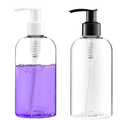 China Non Spill Plastic Pet Pump Lotion Bottle Shower Cleansing Custom Plastic Cosmetic Bottles Set Bulk for sale