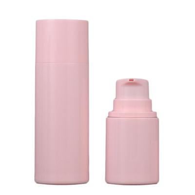 China Cheap 30ml 50ml 100ml 120ml Personal Care Manufacturer Pet Pink Cream Plastic Bottle Airless Sprayer Pump For Cosmetic for sale