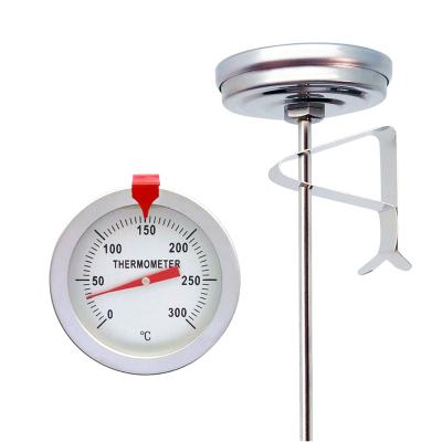 China Food temperature measurement Stainless steel high temperature food thermometer kitchen domestic pointer cooking water temperature frying baking thermometer for sale