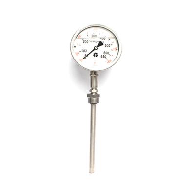 China Mechanical Industrial Marine Bimetal Stainless Steel Silicone Oil Exhaust Thermometer Filling Temperature for sale