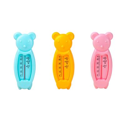 China Cute Bear Family Cartoon Baby Bath Tub Water Temperature Toy Thermometer Plastic Bathtub Thermometer Children for sale