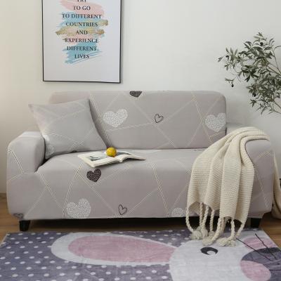 China Supplier Trust CLASSIC Flower Printed Double Seat Sofa Cover Stretchable Slipcovers For Dorm Room for sale