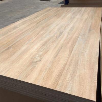 China PLYWOOD 1220*2440mm melamine e0 veneer faced glitter plywood low price wood white grain for sale