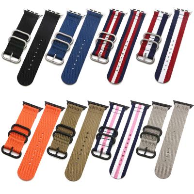 China IVANHOE Fabric Replacement Band for Apple Watch 38/42mm, Light Weight Woven Nylon Sport Wrist Strap for Apple Watch Series 4 3 2 1 for sale