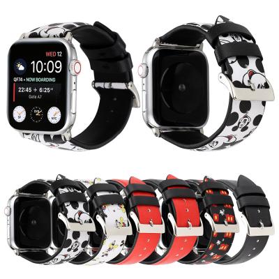 China Lovely IVANHOE Style Cute Cartoon Leather Band Replacement Strap Strap For iWatch Apple Watch Series 4 3 2 1 for sale