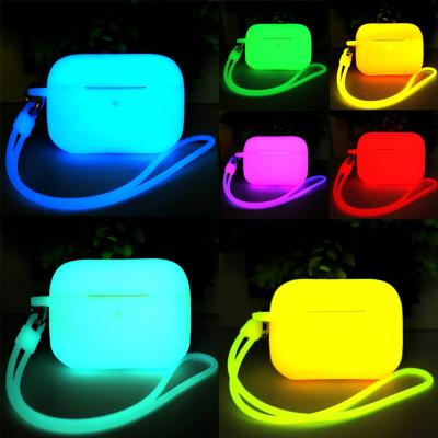 China For IVANHOE Earphone Night Earphone Fluorescent Luminous Case For AirPods Pro Wireless Earbuds Protective Case For AirPods Pro Cover for sale