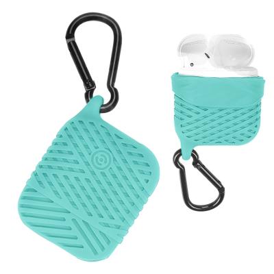 China For IVANHOE Earphone for AirPods Case Cover, Silicone Protective Case and Skin for Airpods Charging Case with Key Chain for sale