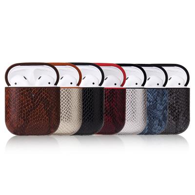 China IVANHOE Scratchproof and Shockproof Leather Case Cover for AirPods, Leather Portable Protective Shockproof Cover for Apple AirPods Charging Case for sale