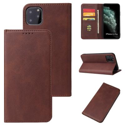 China IVANHOE Luxury Leather Flip Case Wallet Card Slot Leather Case with Back Cover Slim Card Holder Wallet for iPhone 12 11 pro X Xr Xs plus 8 7 6 6s Max for sale