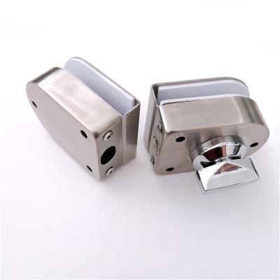 China Factory Price Glass Office Door Stainless Steel Door Key Glass Lock for sale