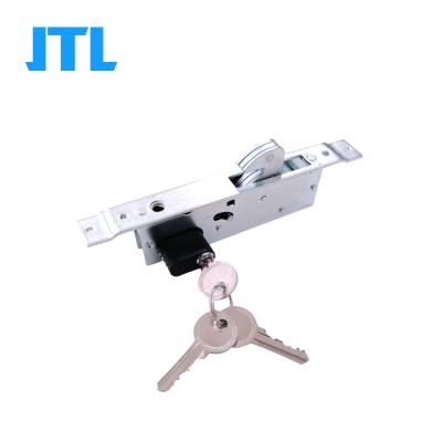 China Aluminum Sliding Door Black Color Sliding Door Mortise Lock Sliding Lock for sale