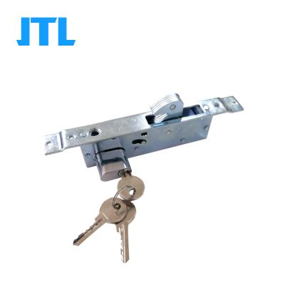 China Sliding door profile hook lock sliding door steel mortise lock with double keys for sale