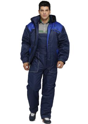 China Chaquetas del trabajo del invierno de la seguridad impermeable y pantalones calientes del babero con los bolsillos multi en venta