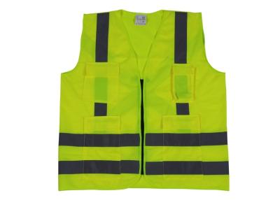 China Fluorescent Breathable High Visibility Vest , Construction Reflective Vest for sale