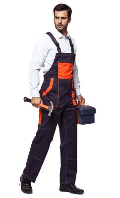 China Mens Workwear Clothing Bib Work Pants / 100% Cotton Bib & Brace Overalls  for sale