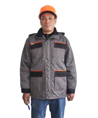 China Gery/el trabajo impermeable del invierno del negro cubre los bolsillos antis de la tormenta de Pilling con la aleta en venta