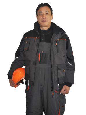 China Ropa caliente del Workwear del invierno de la seguridad en el trabajo con el acolchado 180gsm en venta