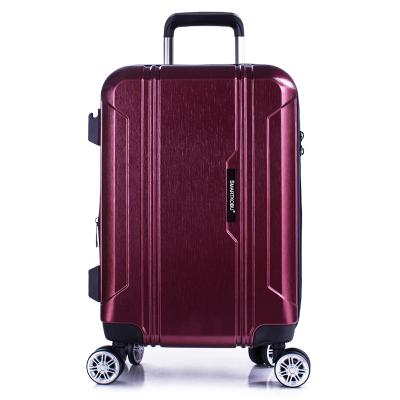 China Fashionable Design Explosion-proof Zipper Unisex / Fashionable Brushed Hard Shell Travel Lady Bags Suitcase for sale