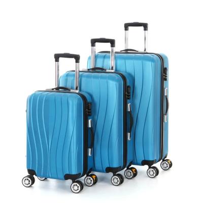 China Sale l Best Unisex/Fashionable/Moderm Travel On 3 Piece ABS Trolley Suitcase Set/Luggage With Wheels ABS Trolley Bags for sale