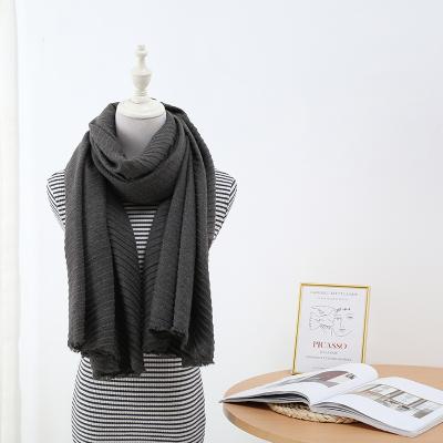 China Daily Life Winter Wholesale Specials Elegant Three Color Warm Women Long Scarf for sale