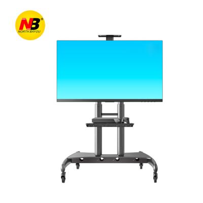 China Easy Installation and Height Adjustable Height Adjustable 360 ​​Rotate Mobile TV Cart Mount Floor Stand 55 60 65 70 75 80 Inch TV NB: AVA1800-70-1P for sale