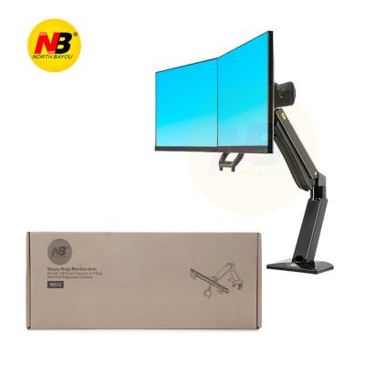 China Dual Desktop TV Monitor Mount F32 LCD TV Monitor Desktop Mount NB: North Bayou 24-32