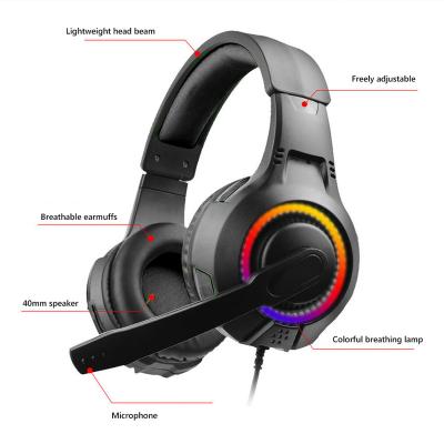 China Earphone BlueWow PC LED RGB Gaming Headset Gaming Earphone With MIC For PUBG Gamer Earbuds for sale