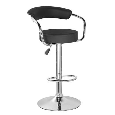 China Modern Bar Chair WST98212 Height Adjustable With Back Bar Chairs Cushions Round Kitchen Bar Stool Chairs Kitchen Wholesale PU Tall for sale