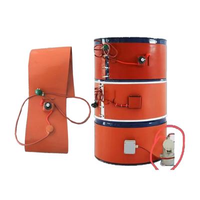 China A Custom Flexible Silicone Elastic Band 250*1520mm 2000w Building Material Stores 55 Gallon Oil Drum Heater With Temperature Controller for sale