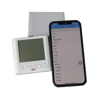 China Modern weekly programmable wireless wifi boiler room screen LED digital thermostat for sale