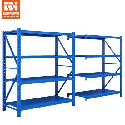 China Corrosion Protection Warehouse Storage Racks 4 Layer 200kg Long Factory Span Industrial Metal Storage Shelves Warehouse Racking for sale