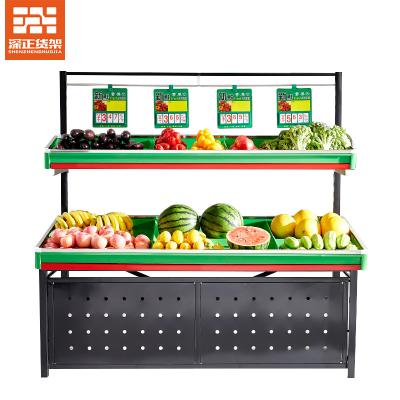 China High Quality Adjustable Fruit Vegetable Rack Shelves Supermarket Fruit And Vegetable Display Rack for sale